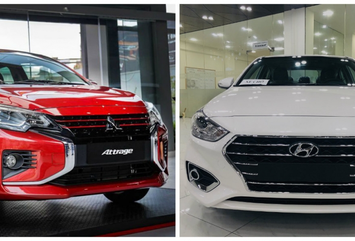 Nên mua Hyundai Accent hay Mitsubishi Attrage với 450 triệu đồng?